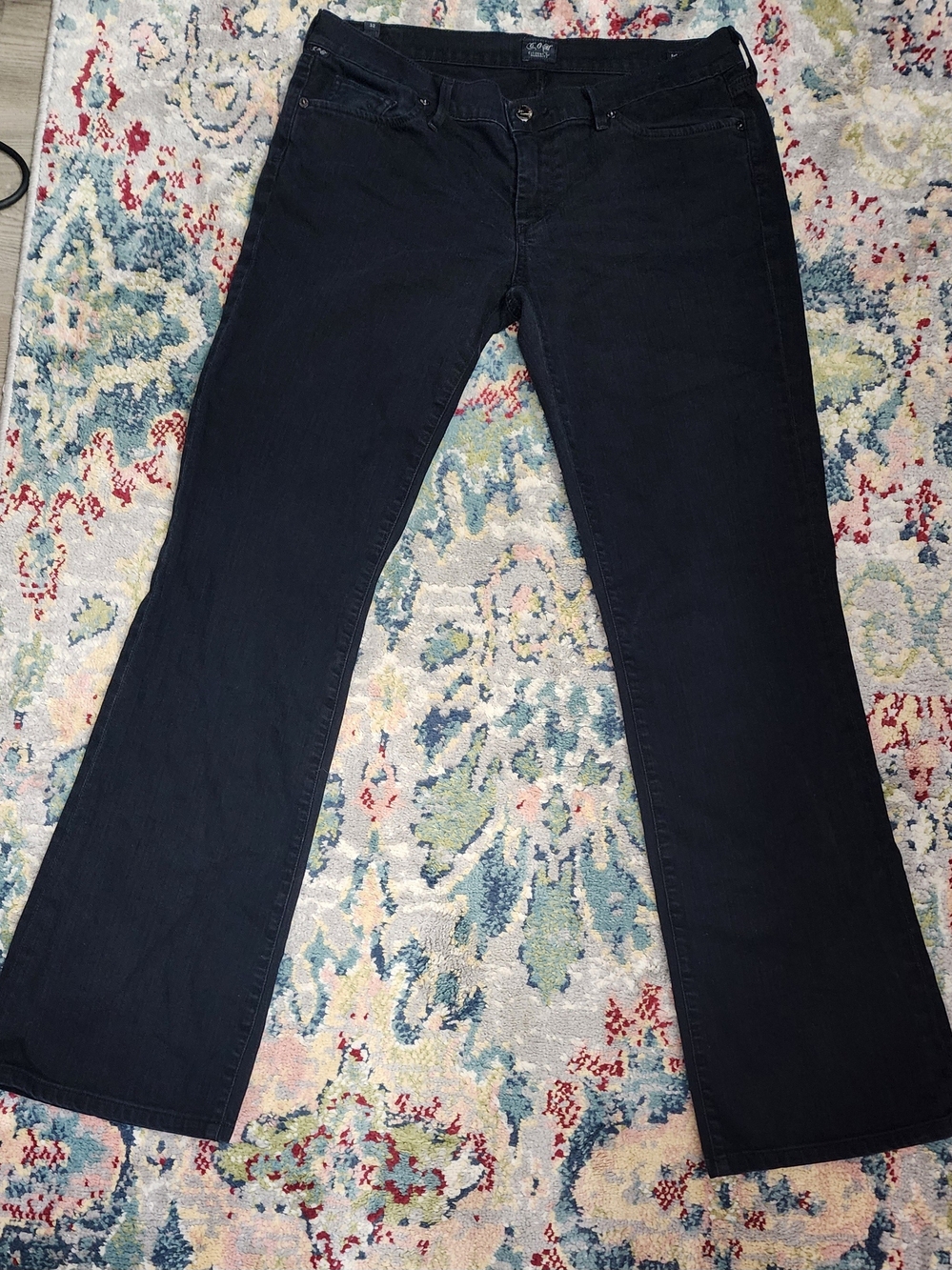 Citizens Of Humanity Dark Black Bootcut Jeans